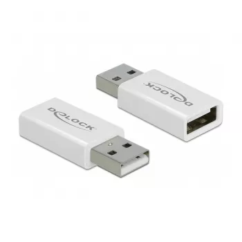 USB 2.0 Adapter DeLOCK 66530 Type-A Male to Female Data Blocker
