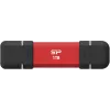 Silicon Power DS72 USB-Stick 1 TB USB Type-A / USB Type-C 3.2 Gen 2 (3.1 Gen 2) Rot (SP001TBUC3S72VPR)