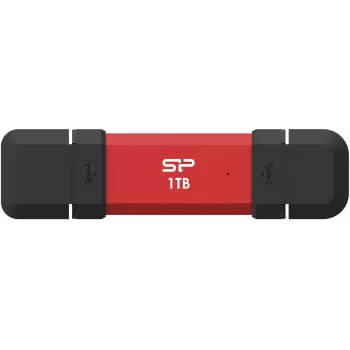 Silicon Power DS72 USB-Stick 1 TB USB Type-A / USB Type-C 3.2 Gen 2 (3.1 Gen 2) Rot (SP001TBUC3S72VPR)