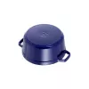 Staub 24 cm Round Cast Iron Cocotte Dark-Blue