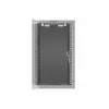Lanberg WF10-2309-10S 9U 10 inch Wall-Mounted Rack Cabinet, 280x310x469 mm, 20 kg Load, Grey, Lockable Glass Door