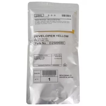 Ricoh D2589680 (D258-9680) Developer, Yellow