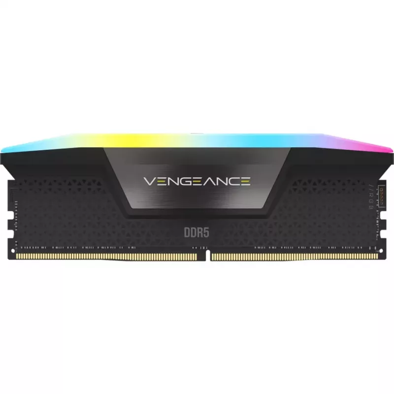 Corsair VENGEANCE RGB DDR5 5200MHz 32GB (1x32GB) Intel XMP AMD EXPO - GREY - 32 GB - DDR5