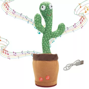 Dancing Cactus Toy Extralink Toys, Singing Toy for Kids LED USB