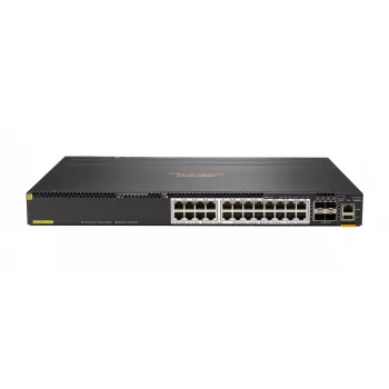 Hewlett Packard Enterprise HPE Aruba 6300M - Switch - L3 - managed - 24 x 1/2,5/5/10GBase-T + 4 x 1 Gigabit / 10 Gigabit / 25 Gigabit / 50 Gigabit SFP56 (Uplink / Stacking) - Front