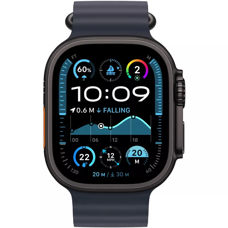 Band Apple 49mm Navy Ocean Band Extension Black Titanium Finish