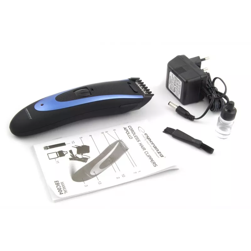 Esperanza Hair Clipper Apollo Black/Blue