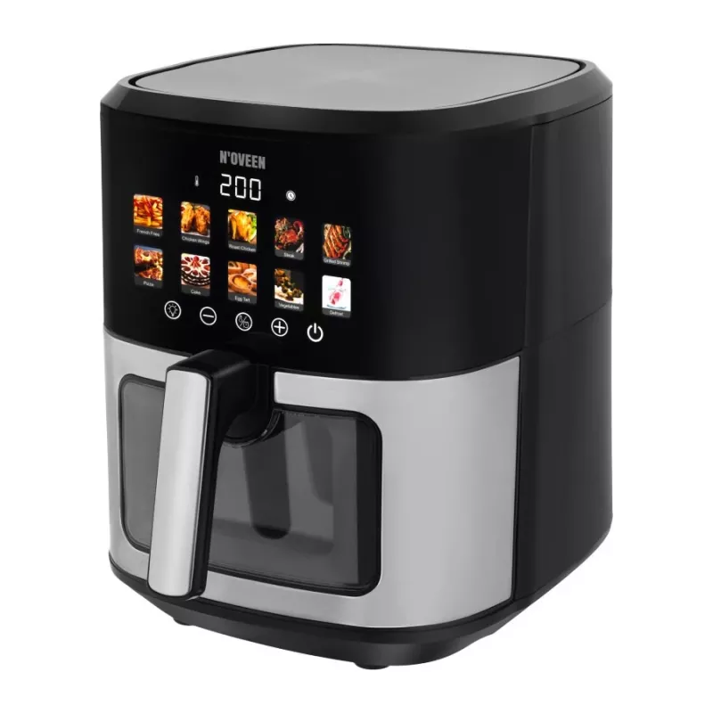 N'oveen AF770 X-LINE Greaseless deep fat fryer Black, Silver