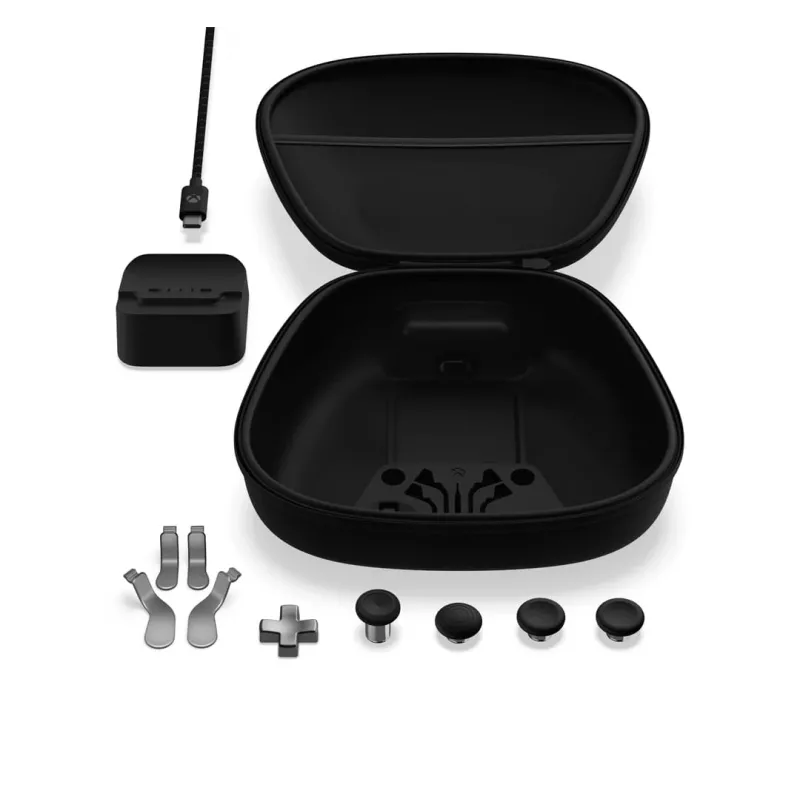 Gaming controller attachment Microsoft Xbox Elite Wireless Controller Series 2 Complete Component Pack Black Silver