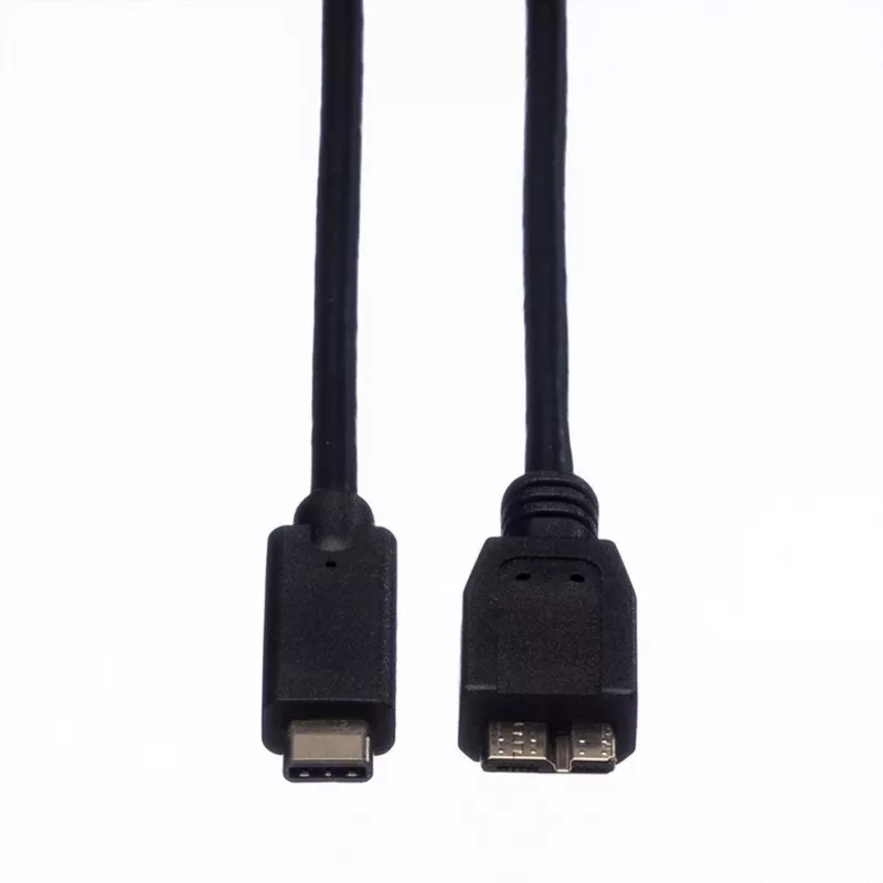ROLINE - USB Cable - USB Type C (M) to Micro-USB Type B (M) - 50 cm - Black (11.02.9005)