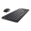 DELL Keyboard and Mouse - KM3322W - Ukrainian (QWERTY), Full-size (100%), Wireless, RF Wireless, QWERTY, Black, Mouse included