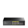 Network switch Cudy FS1010PG — 10/100 Mbps, 8 PoE ports, 2 uplink, 120W PoE budget, metal housing