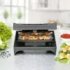 Sandwich maker Rommelsbacher SWG 700 – compact 3-in-1 electric press with 3 interchangeable plates (sandwich, Belgian waffle, grill), stainless steel accents