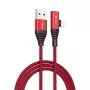 USB 2-in-1 Charging/Data Cable Devia Strom Series 1.2 m — red