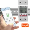 DIN-rail WiFi relay QOLTEC 50990, single-channel, 63A switching for electricity metering and remote control