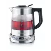 Electric kettle SEVERIN 1 L 2200 W glass and stainless steel, 5 temp settings, LED display
