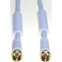 Coaxial cable e&p elektrik handels FA 205 G L, F‑to‑F connectors, 5 m, white