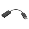 Lenovo 4X90R61023 video cable adapter 0.225 m DisplayPort HDMI Type A (Standard) Black