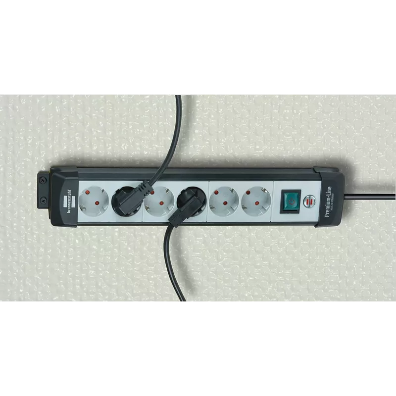 Power Extension Brennenstuhl 1951560100 3m 6 AC Outlets Black Grey