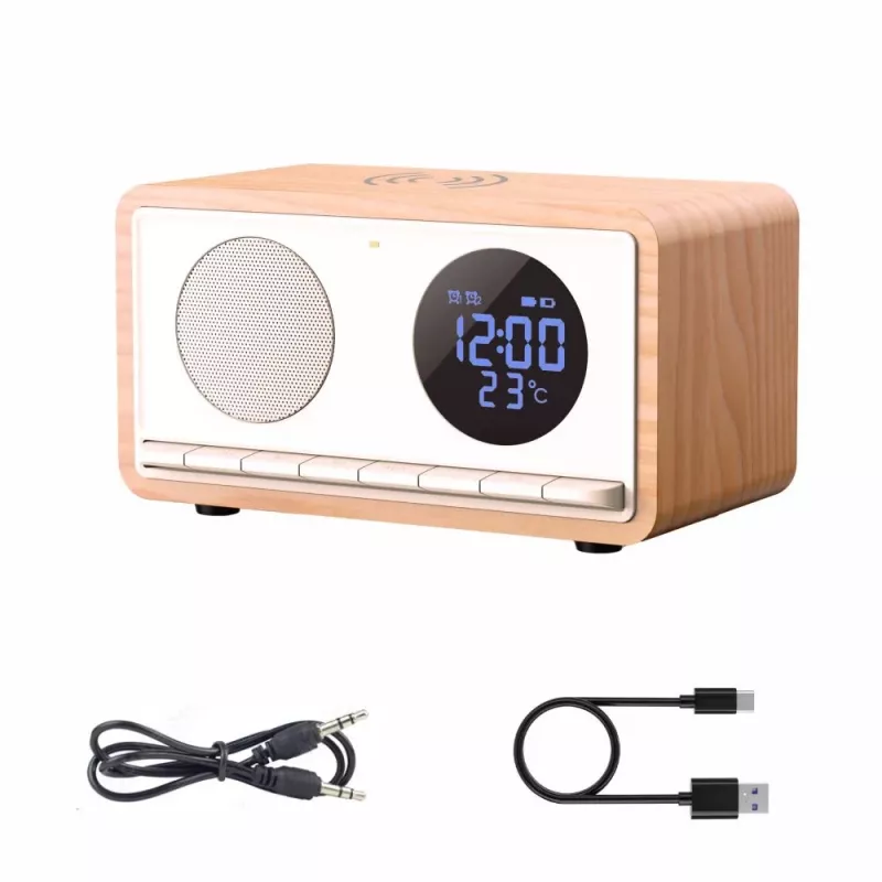 MANTA RDI912W Rimini clock radio, Bluetooth and wireless charging, white