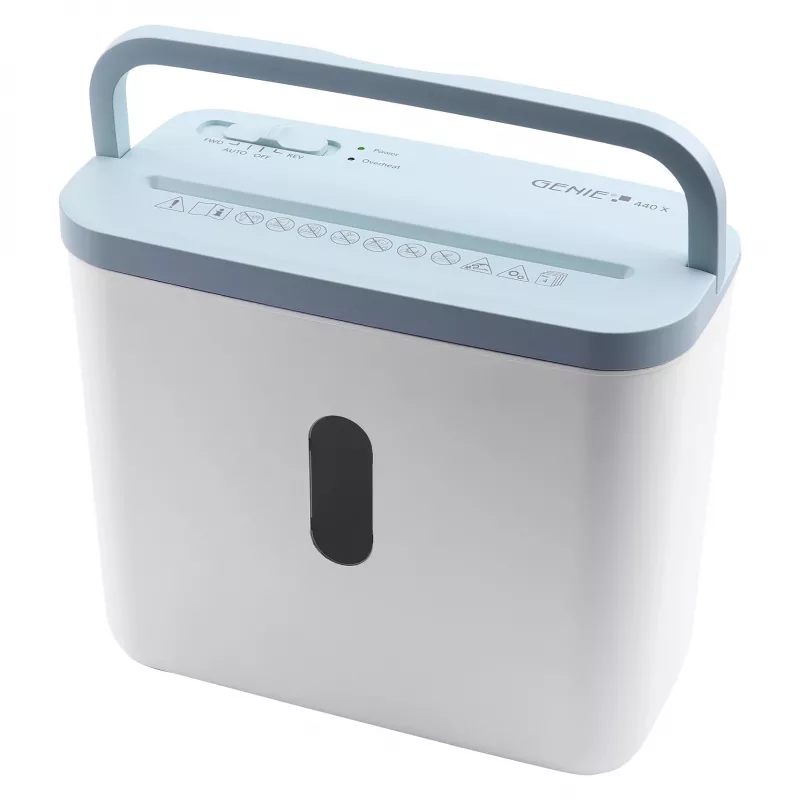 Paper Shredder genie 440 X Blue — Cross Cut 4 x 38 mm, 8 L basket, 300 W