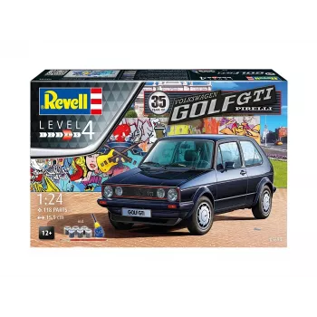 Car model Revell 35 Years VW Golf 1 GTI Pirelli