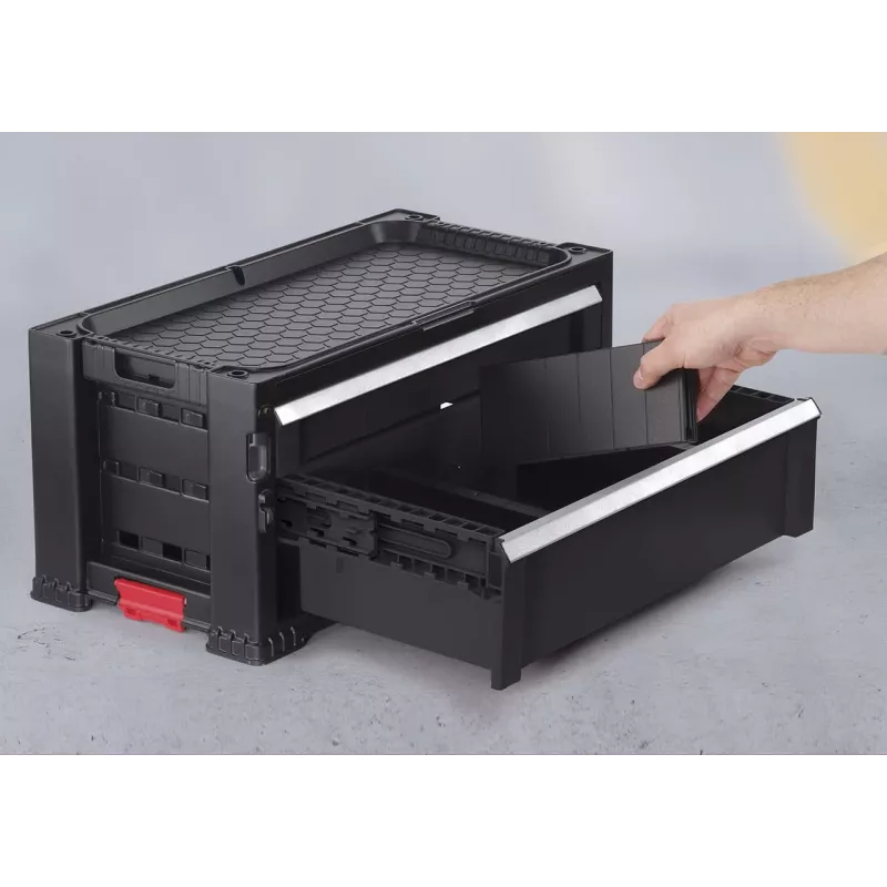 Keter 237786 mobile tool rack with 6 drawers