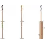 Coat Stand Paperflow easyCloth Wood White Beech with 6 Color Hooks