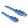 DeLOCK Micro USB 3.0 Cable 1M, USB A, 5 Gbit/s, Blue