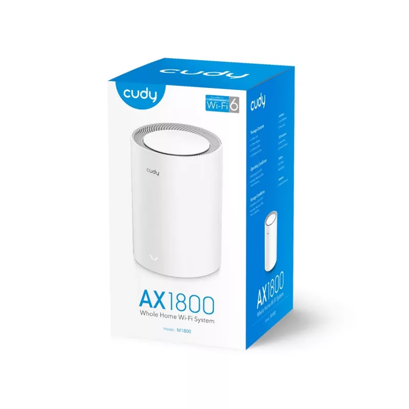 Mesh system Cudy M1800 Dual-band Wi-Fi 6 Internal White