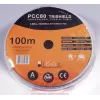 Coaxial cable LIBOX PCC80 RG-6/U 100 m, FEP jacket, 0.8 mm copper conductor, aluminium shield, white
