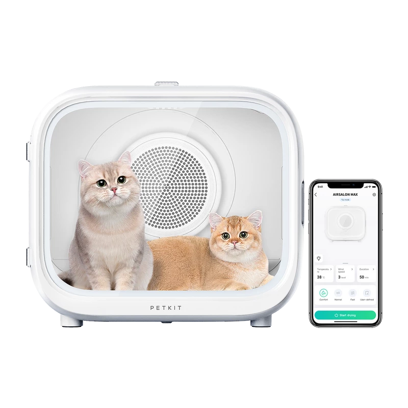 PETKIT AirSalon Max Pro Smart Pet Dryer for Cats, White, Model PD10 Max