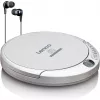 Lenco CD-201SI Portable CD player with audiobook and charging function, silver