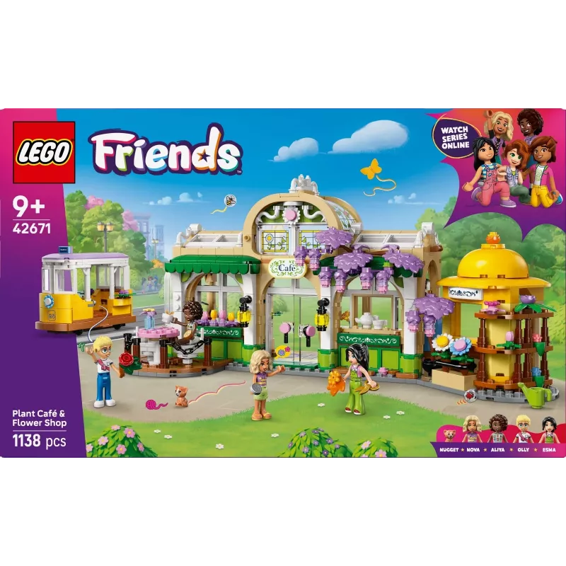 LEGO set LEGO FRIENDS 42671 Plant Café & Flower Shop playset with café and flower shop features