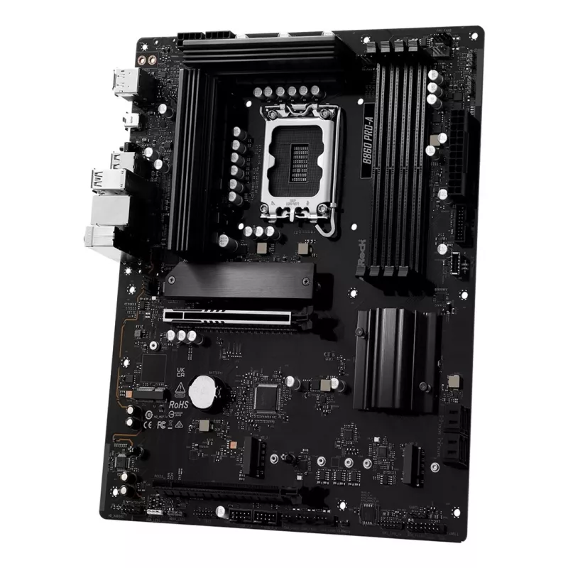 Motherboard ASRock B860 Pro-A — Intel B860 ATX, LGA 1851, DDR5, 4x DIMM, 256GB, 2.5Gb LAN, 1x M.2, 4x SATA III
