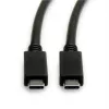 USB Cable ROLINE 11.02.9056 0.5m USB 3.2 Gen 2 10 Gbit/s USB C Black