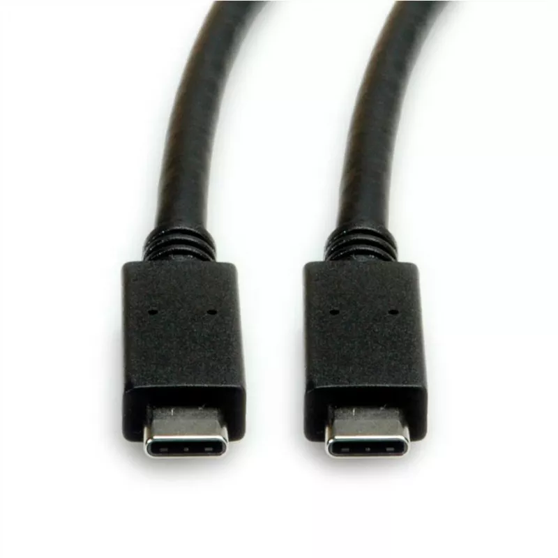 USB Cable ROLINE 11.02.9056 0.5m USB 3.2 Gen 2 10 Gbit/s USB C Black
