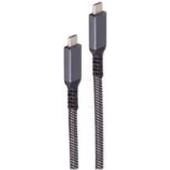 shiverpeaks BS14-75004 USB Cable 1 m USB 3.2 Gen 2 (3.1 Gen 2) USB C Black - White (BS14-75004)