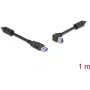 DeLOCK USB Cable Type-A male to Type-B male 90° left angled 1 m