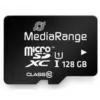 MediaRange MR945 - Flash Memory Card (microSDXC-an-SD-Adapter inbegriffen) - 128GB - UHS-I / Class10 - microSDXC - Black (MR945)