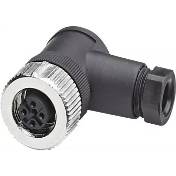Phoenix Contact 1662984 Wire Connector M12 Black - Stainless Steel (1662984)