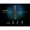 Hand flashlight Nitecore MH12 Pro Black LED 3300 lm USB-rechargeable 5300 mAh, aluminum, 138.5 mm, 81.5 g, waterproof 2 m