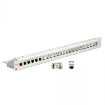 19-Keystone-Module Carrier, 24P., Shielded, Light Grey (26.11.0359)