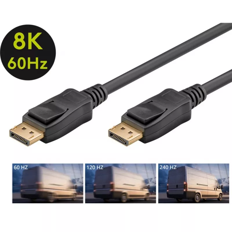 DisplayPort cable Goobay 74779 3 m Black G-Sync FreeSync