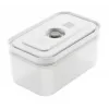 Vacuum sealer box ZWILLING 36807-007-0, plastic rectangular food container, 1.1 l & 2.3 l, airtight lockable lid, detachable, translucent white