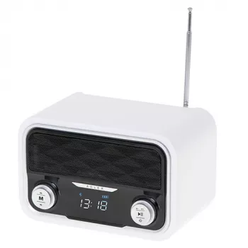Portable radio Adler AD 1185 — FM, Bluetooth 4.0, MP3, SD card, AUX, 1800 mAh battery, LCD display, micro-USB charging