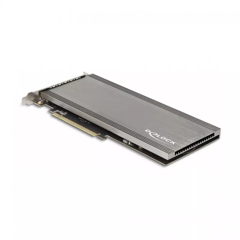 DeLOCK PCI Express 4.0 x16 Card to 4 x internal NVMe M.2 Key M with Heat Sink and Fan