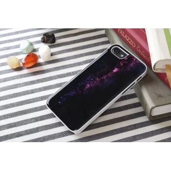 Protective phone case iKins for Apple iPhone 8/7 — milky way white
