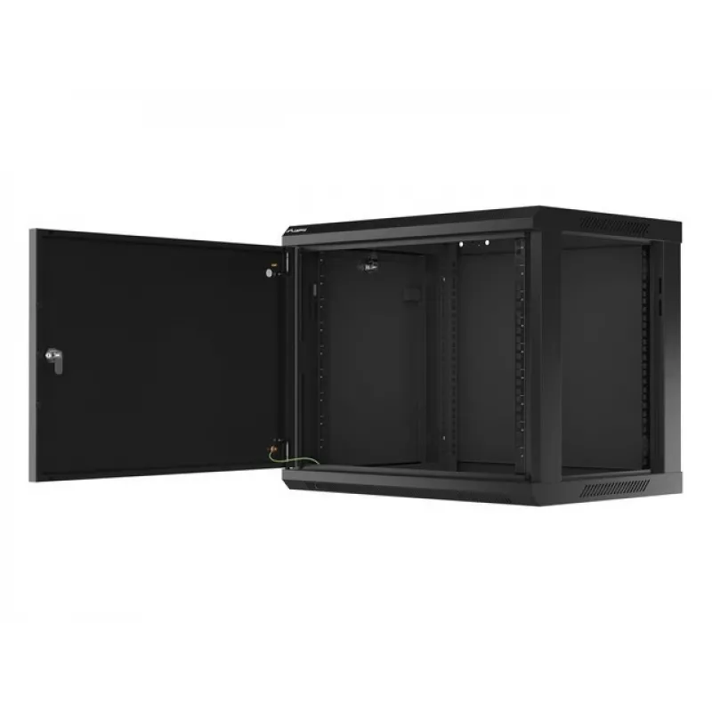 Wall mounted rack Lanberg WF01-6409-00B 9U Black