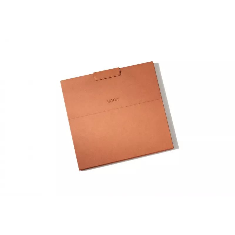 Keyboard case for Onyx Boox Note Max and Tab X C — brown protective folio with integrated keyboard